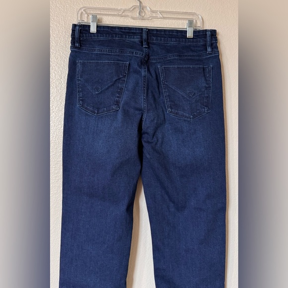 Hudson Mid-Rise Slim Straight Leg Jeans Dark Wash Size 12 - Picture 3 of 7